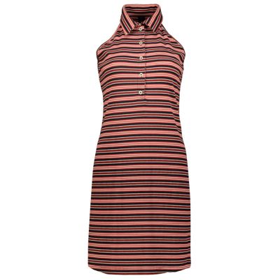 HALTER STRIPE POLO DRESS