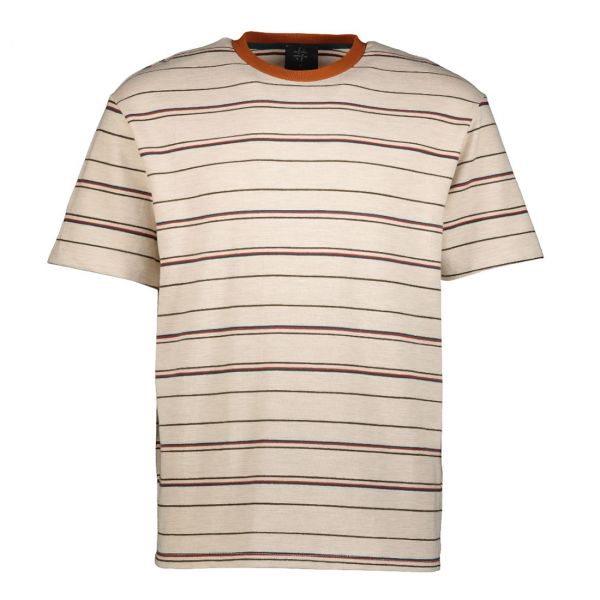 OVERSIZE TEXTURED STRIPE TEE