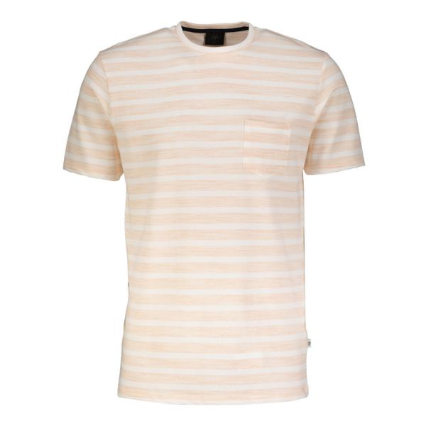 TEXTURED STRIPE POCKET TEE