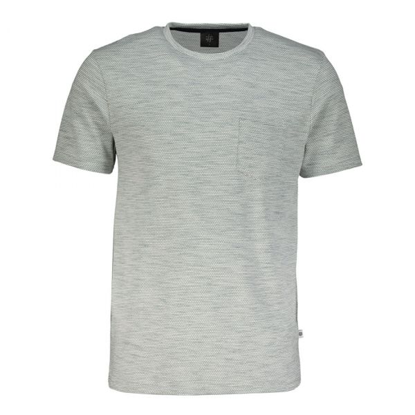 TEXTURED STRIPE POCKET TEE