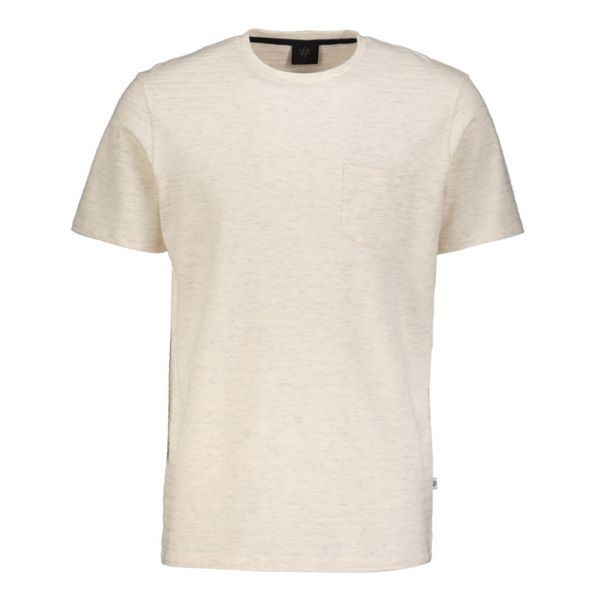 TEXTURED STRIPE POCKET TEE