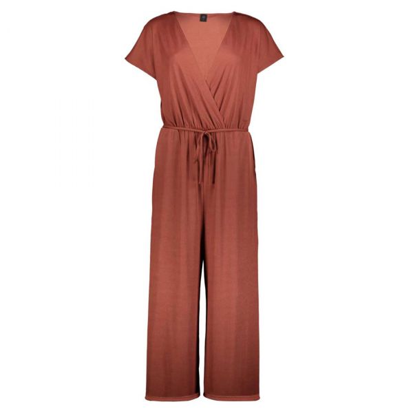 WRAP FRONT WIDE LEG JUMPSUIT