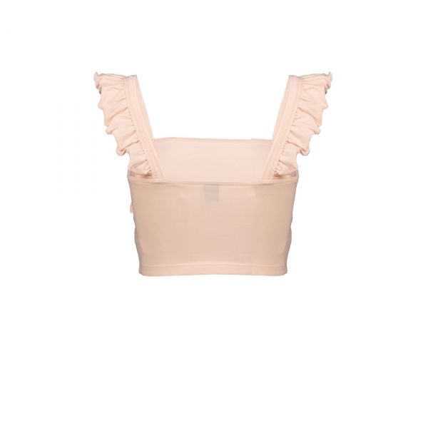 CROPPED TOP WITH FRILL SHOULDER