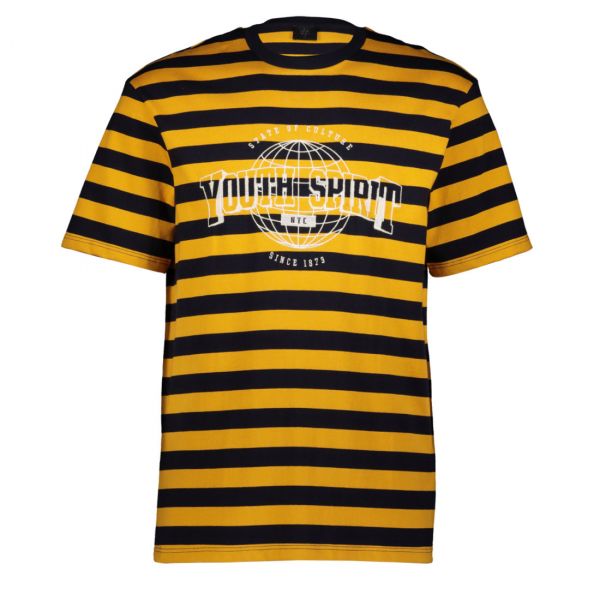 OVERSIZE YOUTH SPIRIT EMBROIDERY STRIPE TEE
