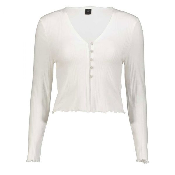 BUTTON UP RIB CARDIGAN