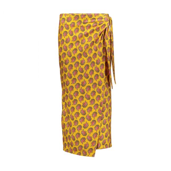 WRAP SKIRT IN ALL-OVER PRINT