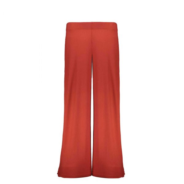 RIBBED WIDE LEG TROUSERS