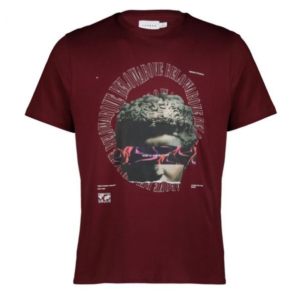 ABOVE BELOW PRINT TEE